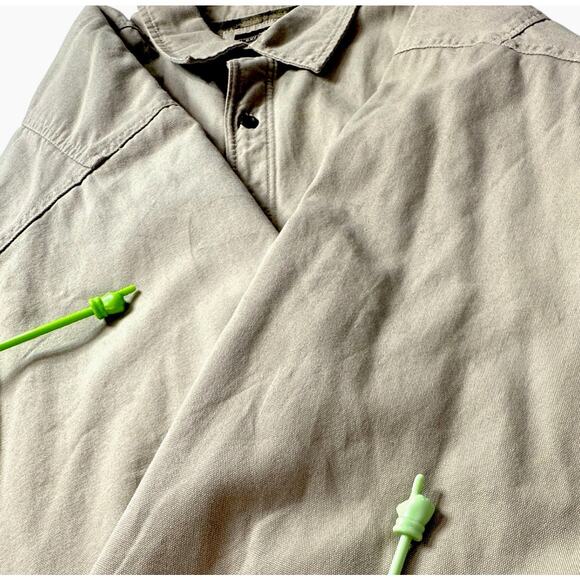 Levis Canvas Chore Jacket Khaki Tan Flannel Lined 2XL Shacket Barn Coat Workwear - Picture 16 of 16